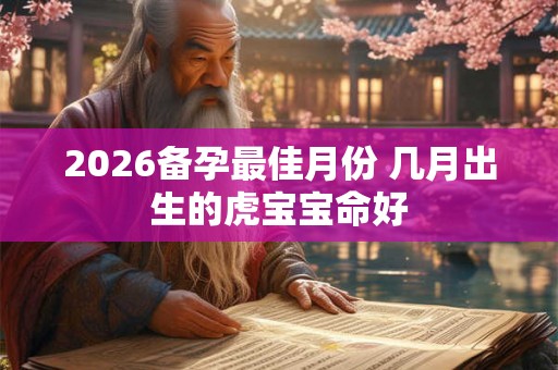 2026备孕最佳月份 几月出生的虎宝宝命好