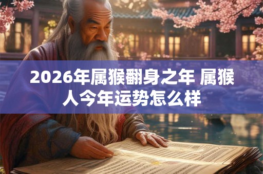 2026年属猴翻身之年 属猴人今年运势怎么样