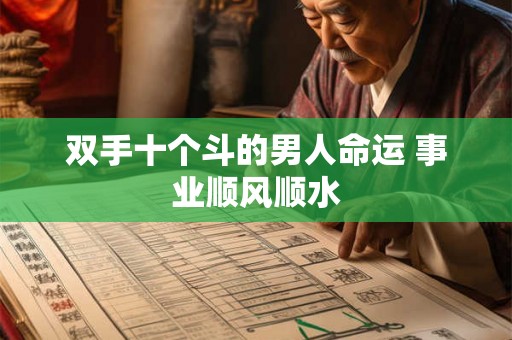 双手十个斗的男人命运 事业顺风顺水 双手十个斗的男人命运 事业顺风顺水