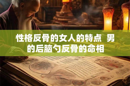 性格反骨的女人的特点  男的后脑勺反骨的命相