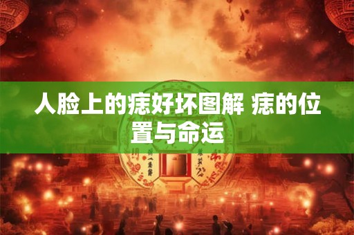 人脸上的痣好坏图解 痣的位置与命运