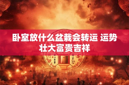 卧室放什么盆栽会转运 运势壮大富贵吉祥 卧室放什么盆栽会转运 运势壮大富贵吉祥