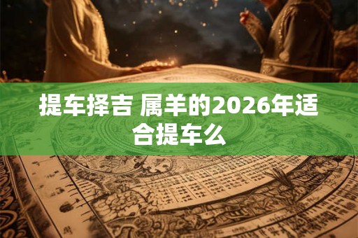 提车择吉 属羊的2026年适合提车么