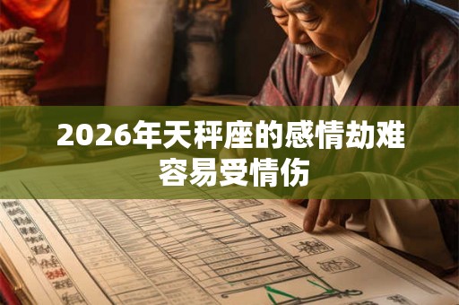 2026年天秤座的感情劫难 容易受情伤