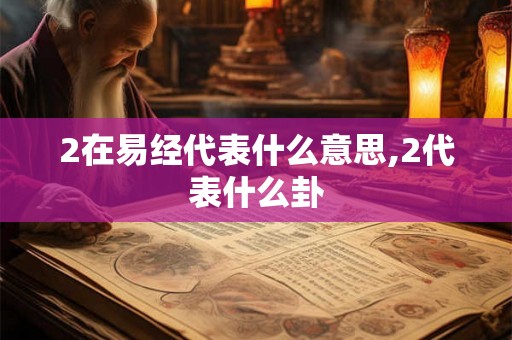 2在易经代表什么意思,2代表什么卦