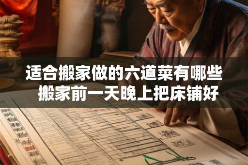 适合搬家做的六道菜有哪些 搬家前一天晚上把床铺好行吗 适合搬家做的六道菜有哪些 搬家前一天晚上把床铺好行吗