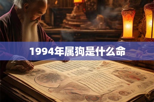 1994年属狗是什么命