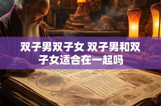 双子男双子女 双子男和双子女适合在一起吗 双子男双子女 双子男和双子女适合在一起吗