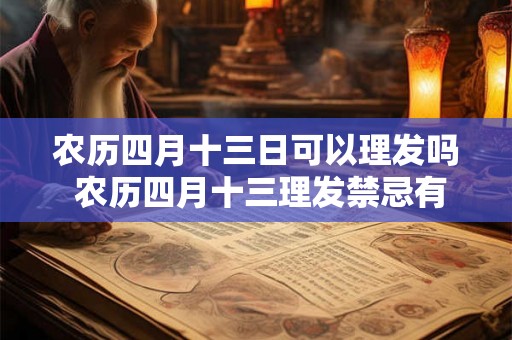 农历四月十三日可以理发吗 农历四月十三理发禁忌有哪些 农历四月十三日可以理发吗 农历四月十三理发禁忌有哪些