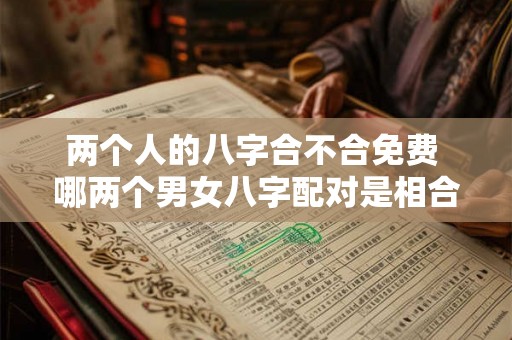 两个人的八字合不合免费 哪两个男女八字配对是相合的