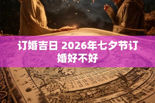 订婚吉日 2026年七夕节订婚好不好