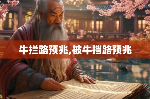 牛拦路预兆,被牛挡路预兆