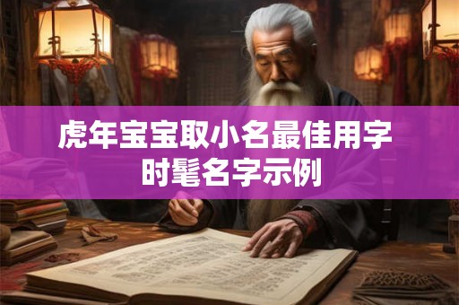 虎年宝宝取小名最佳用字 时髦名字示例