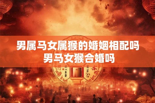 男属马女属猴的婚姻相配吗 男马女猴合婚吗