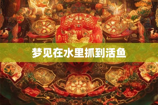 梦见在水里抓到活鱼