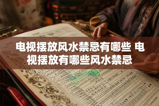 电视摆放风水禁忌有哪些 电视摆放有哪些风水禁忌