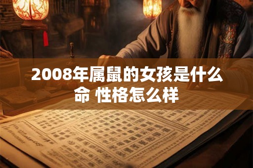 2008年属鼠的女孩是什么命 性格怎么样