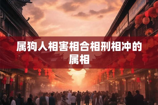 属狗人相害相合相刑相冲的属相 属狗人相害相合相刑相冲的属相