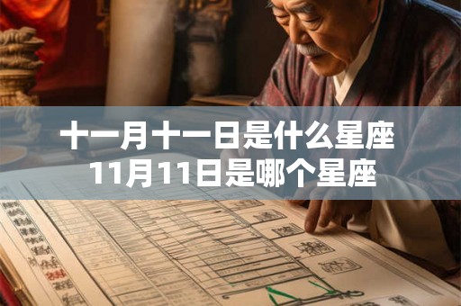 十一月十一日是什么星座 11月11日是哪个星座