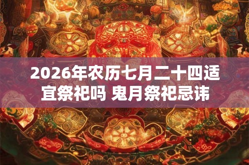 2026年农历七月二十四适宜祭祀吗 鬼月祭祀忌讳 2026年农历七月二十四适宜祭祀吗 鬼月祭祀忌讳
