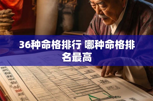 36种命格排行 哪种命格排名最高 36种命格排行 哪种命格排名最高