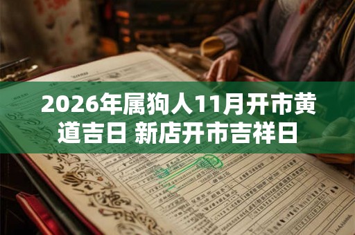 2026年属狗人11月开市黄道吉日 新店开市吉祥日