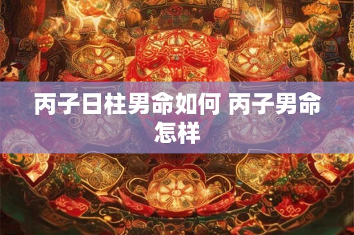 丙子日柱男命如何 丙子男命怎样