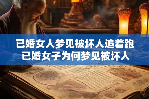 已婚女人梦见被坏人追着跑 已婚女子为何梦见被坏人追逐 已婚女人梦见被坏人追着跑 已婚女子为何梦见被坏人追逐