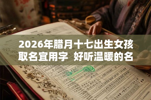2026年腊月十七出生女孩取名宜用字 好听温暖的名字 2026年腊月十七出生女孩取名宜用字 好听温暖的名字