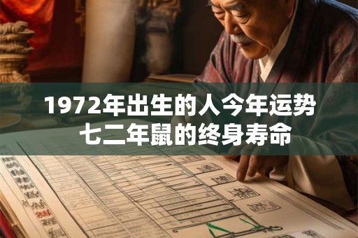 1972年出生的人今年运势  七二年鼠的终身寿命