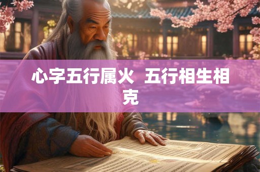 心字五行属火  五行相生相克