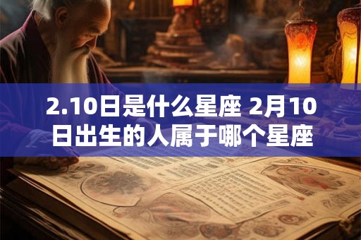 2.10日是什么星座 2月10日出生的人属于哪个星座