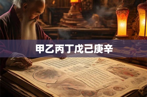 甲乙丙丁戊己庚辛