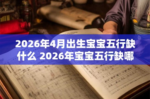 2026年4月出生宝宝五行缺什么 2026年宝宝五行缺哪个 2026年4月出生宝宝五行缺什么 2026年宝宝五行缺哪个