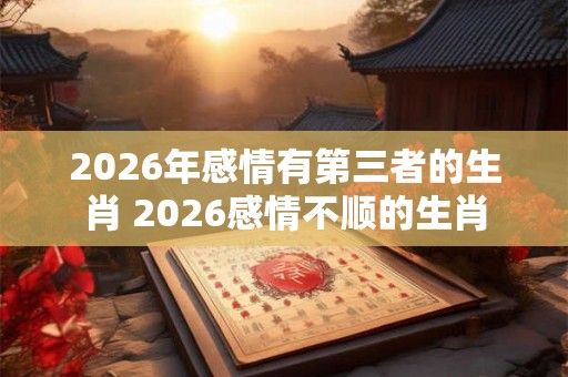 2026年感情有第三者的生肖 2026感情不顺的生肖