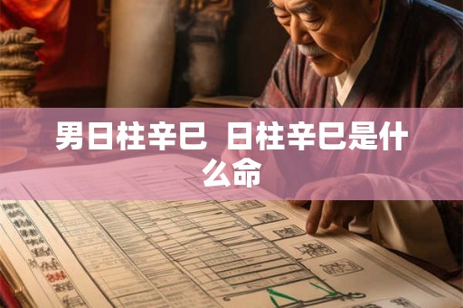 男日柱辛巳  日柱辛巳是什么命