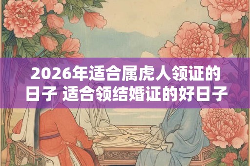 2026年适合属虎人领证的日子 适合领结婚证的好日子