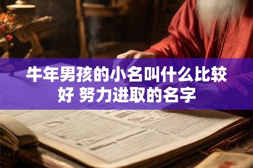 牛年男孩的小名叫什么比较好 努力进取的名字