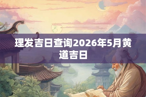 理发吉日查询2026年5月黄道吉日