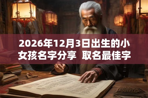 2026年12月3日出生的小女孩名字分享  取名最佳字