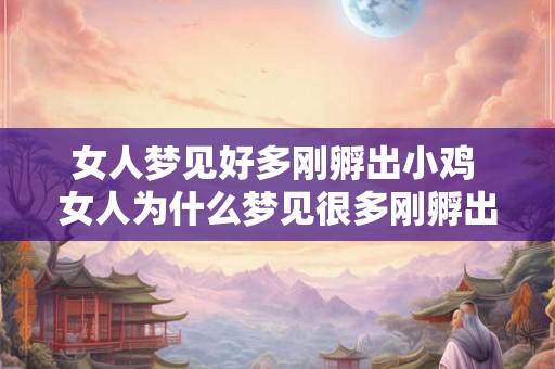 女人梦见好多刚孵出小鸡 女人为什么梦见很多刚孵出的小鸡