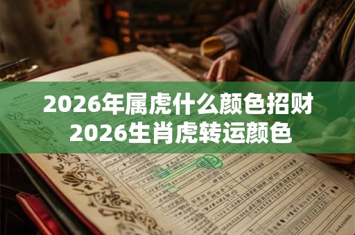 2026年属虎什么颜色招财 2026生肖虎转运颜色
