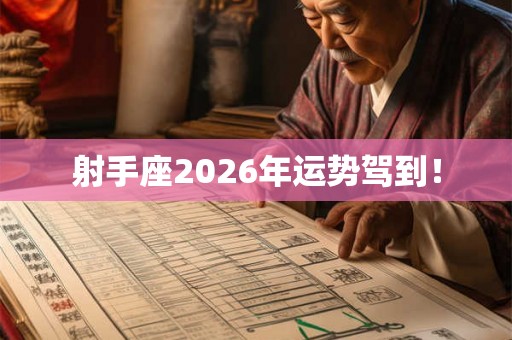 射手座2026年运势驾到！
