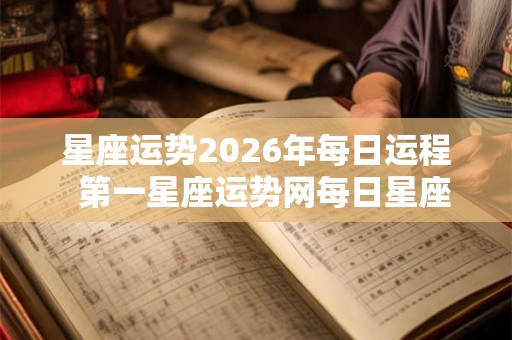 星座运势2026年每日运程 第一星座运势网每日星座运势 星座运势2026年每日运程 第一星座运势网每日星座运势