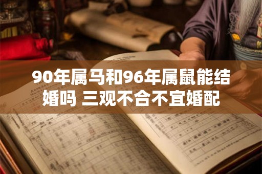 90年属马和96年属鼠能结婚吗 三观不合不宜婚配