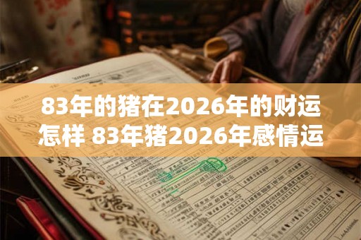 83年的猪在2026年的财运怎样 83年猪2026年感情运势怎么样 83年的猪在2026年的财运怎样 83年猪2026年感情运势怎么样