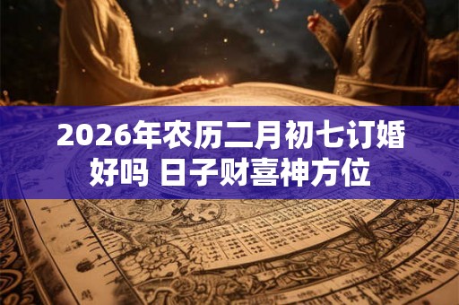 2026年农历二月初七订婚好吗 日子财喜神方位