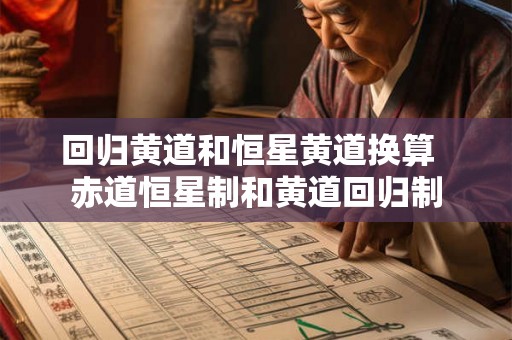 回归黄道和恒星黄道换算 赤道恒星制和黄道回归制 回归黄道和恒星黄道换算 赤道恒星制和黄道回归制