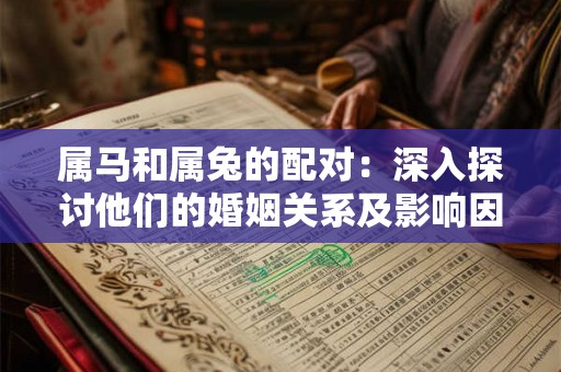 属马和属兔的配对：深入探讨他们的婚姻关系及影响因素