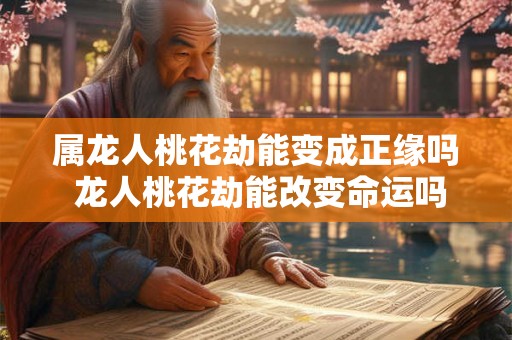 属龙人桃花劫能变成正缘吗 龙人桃花劫能改变命运吗